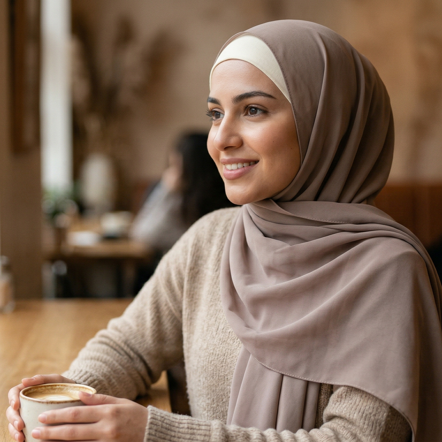 Tube Hijab Cap - White