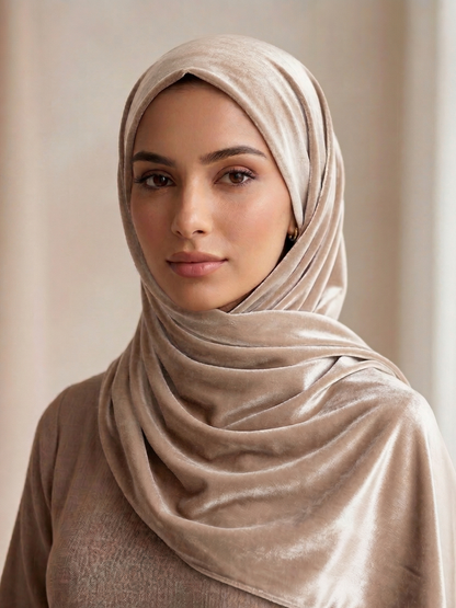 Velvet Satin - Beige