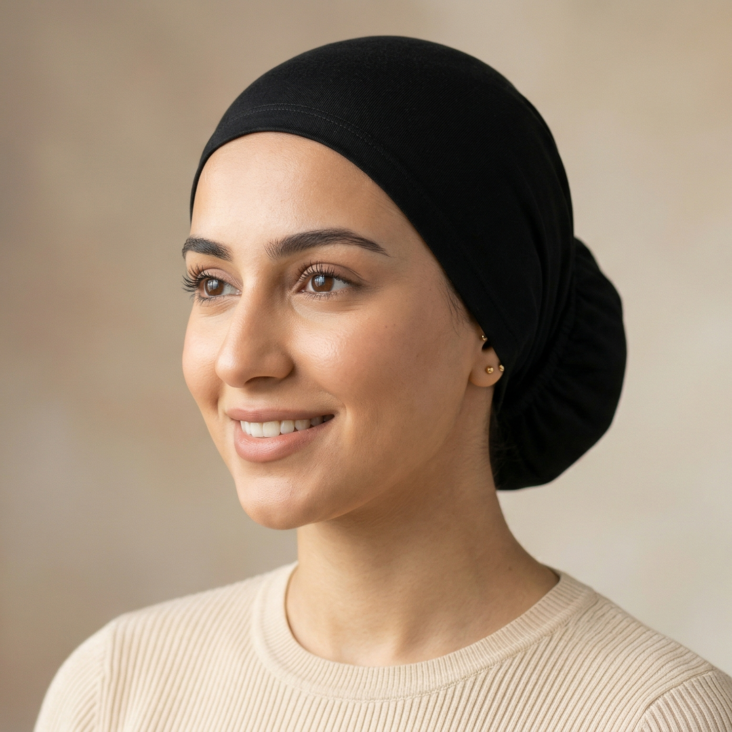 Tube Hijab Cap - Black