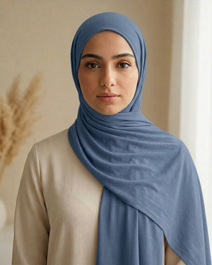 Heavy Chiffon - Blue Grey