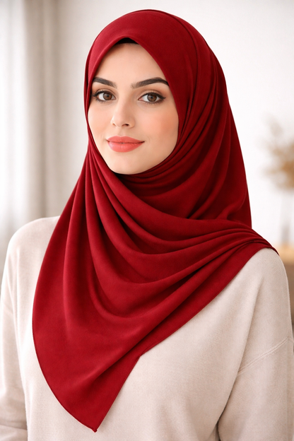 Heavy Chiffon - Maroon